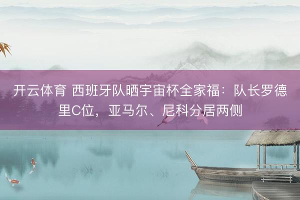 开云体育 西班牙队晒宇宙杯全家福：队长罗德里C位，<a href=