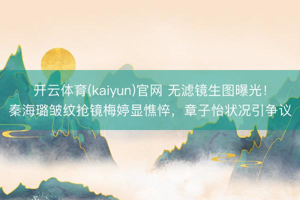 开云体育(kaiyun)官网 无滤镜生图曝光！秦海璐皱纹抢镜梅婷显憔悴，章子怡状况引争议